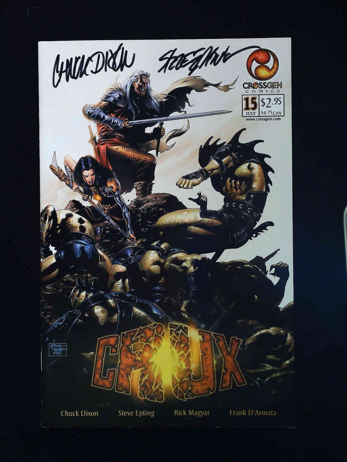 Crux #15 Crossgen Comics 2002 Vf+ Signed By Dixon, Epting