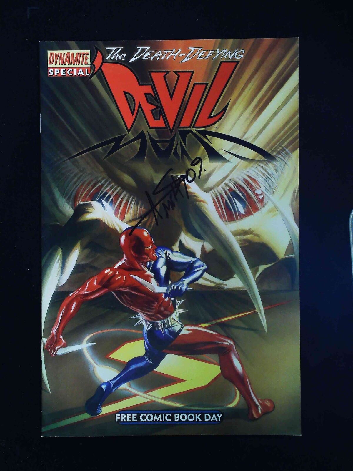 Death Defying Devil Project Superpowers #2008 Dynamite Vf+ Signed By Andy Smith