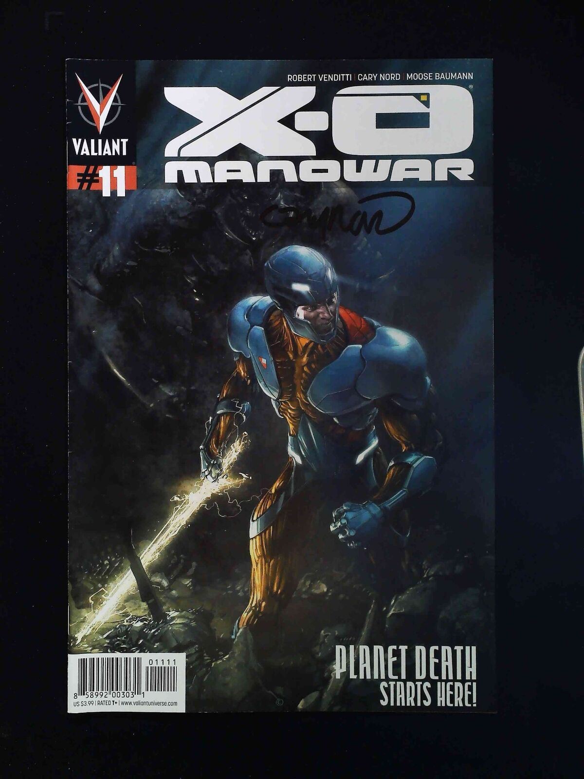 X-O Manowar #11 (3Rd Series) Valiant Comics 2013 Vf+ Signed By Cary Nord