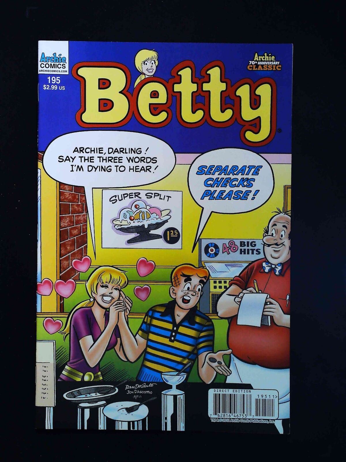 Betty #195 Archie Publications Comics 2012 Vf/Nm