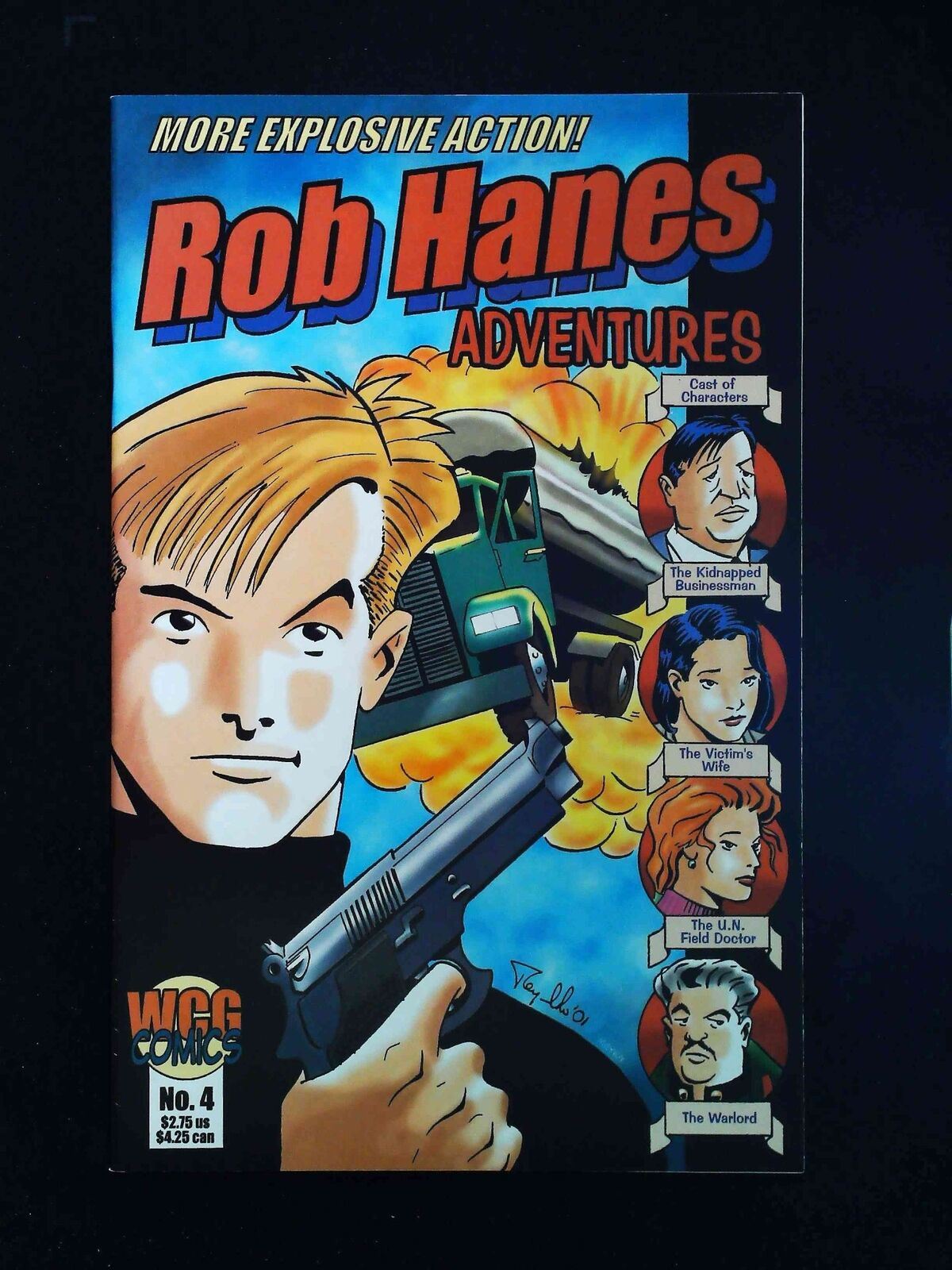 Rob Hanes Adventures #4 Wcg Comics 2001 Vf+