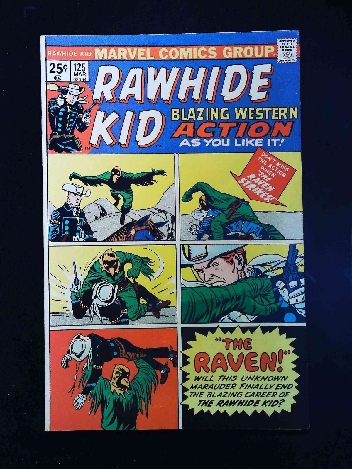 Rawhide Kid #125 Marvel Comics 1975 Fn/Vf