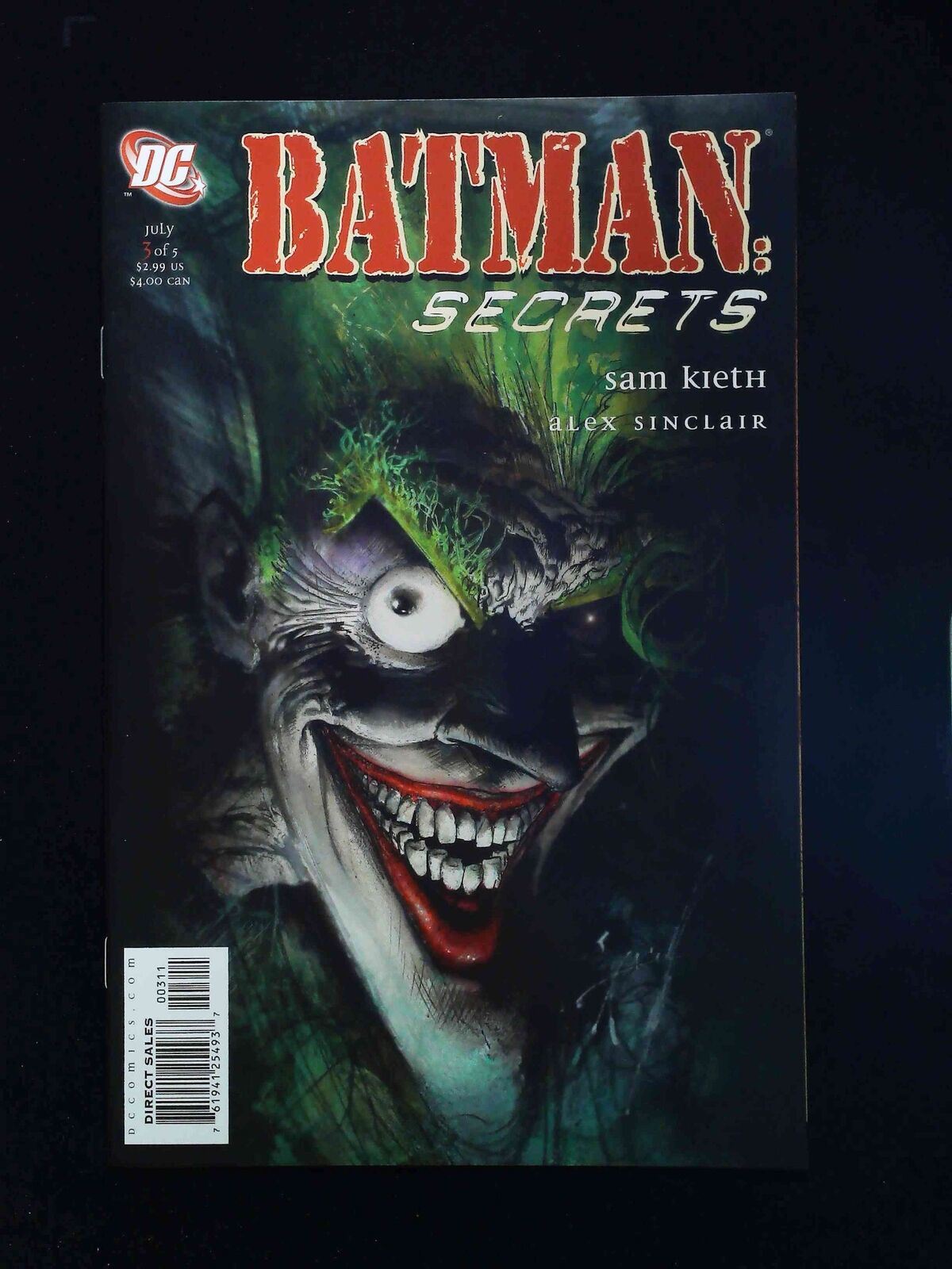 Batman Secret #3 Dc Comics 2006 Nm+