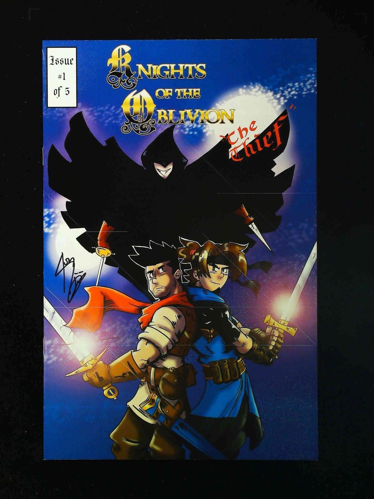 Knights Of The Oblivion #1 Comics Nm Signed By Jon Riggins