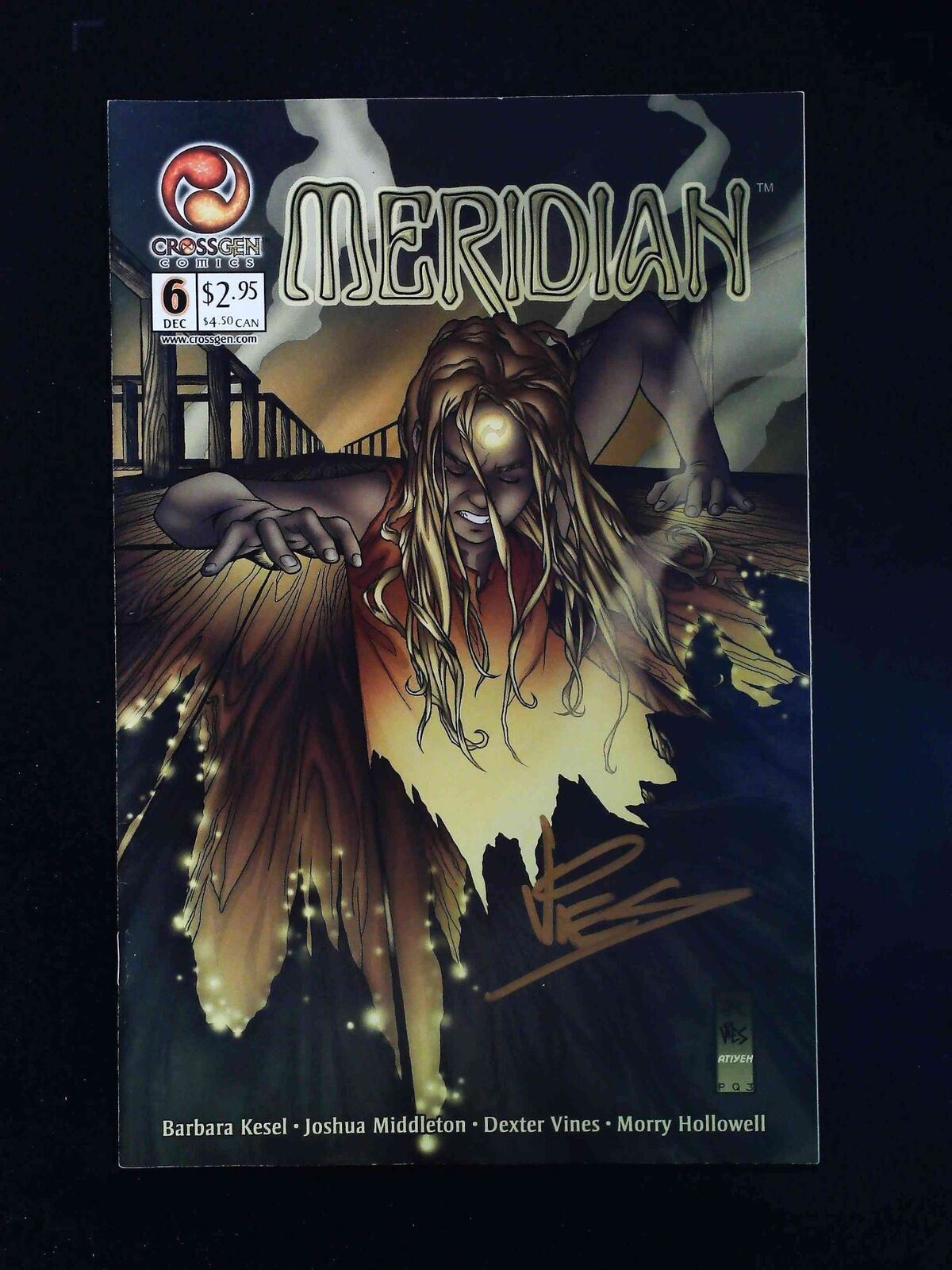 Meridian #6 Crossgen Comics 2000 Vf+ Signed By Dexter Vines