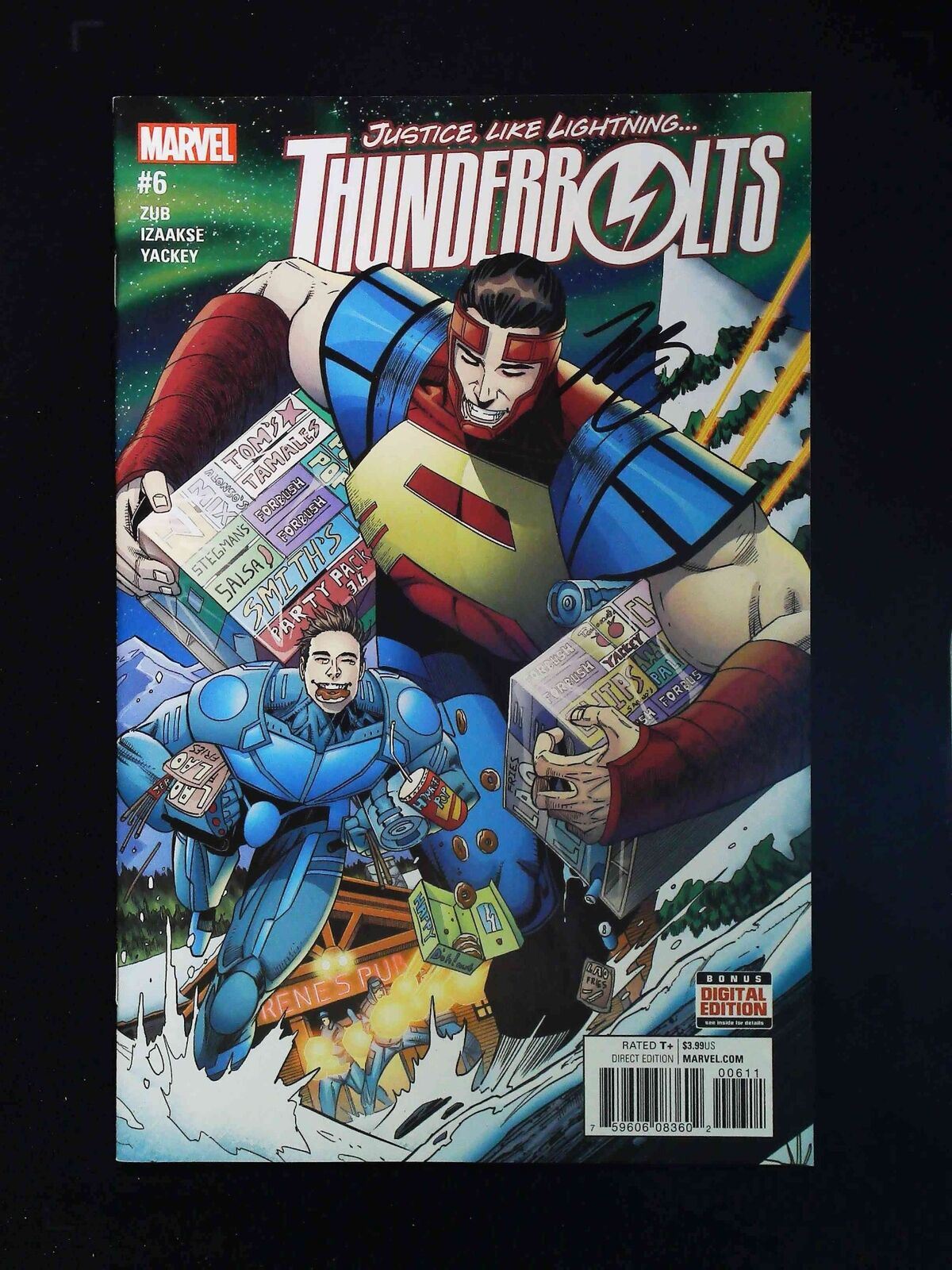 Thunderbolts #6 (3Rd Series) Marvel Comics 2016 Nm Signed By Jim Zub