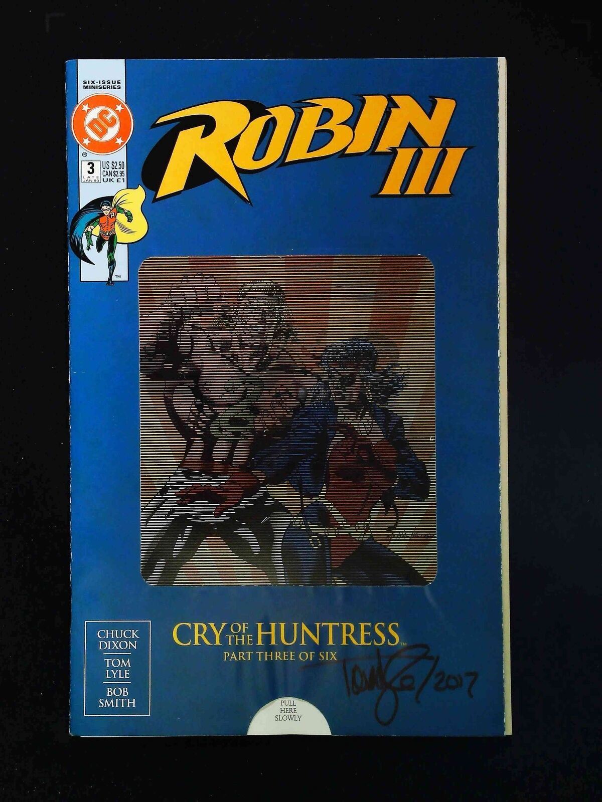 Robin Iii Cry Of The Huntress #3U Dc Comics 1993 Vf Signed By Tom Lyle