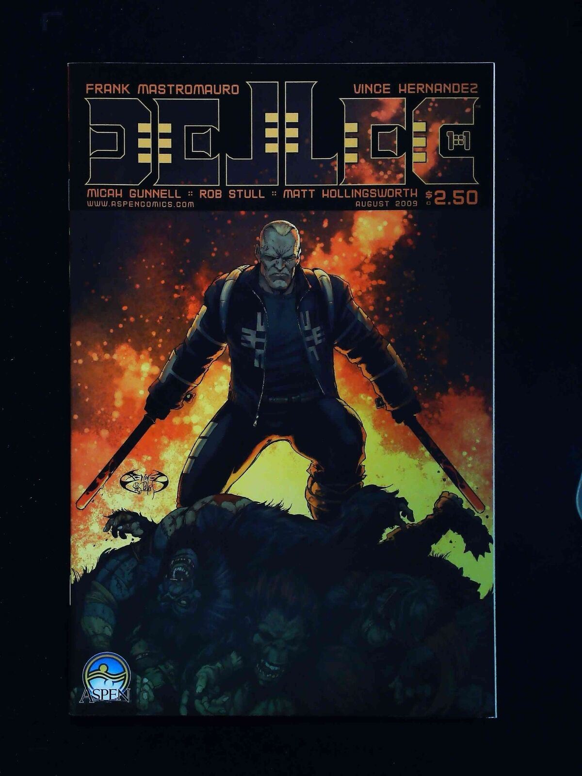Dellec #1C Aspen Comics 2009 Vf+ Benitez Variant