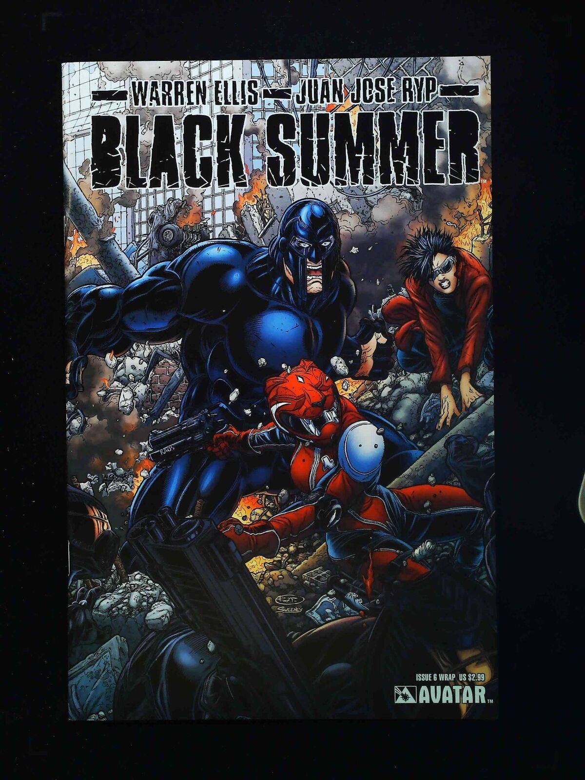 Black Summer #6D Avatar Comics 2007 Nm Wraparound Variant