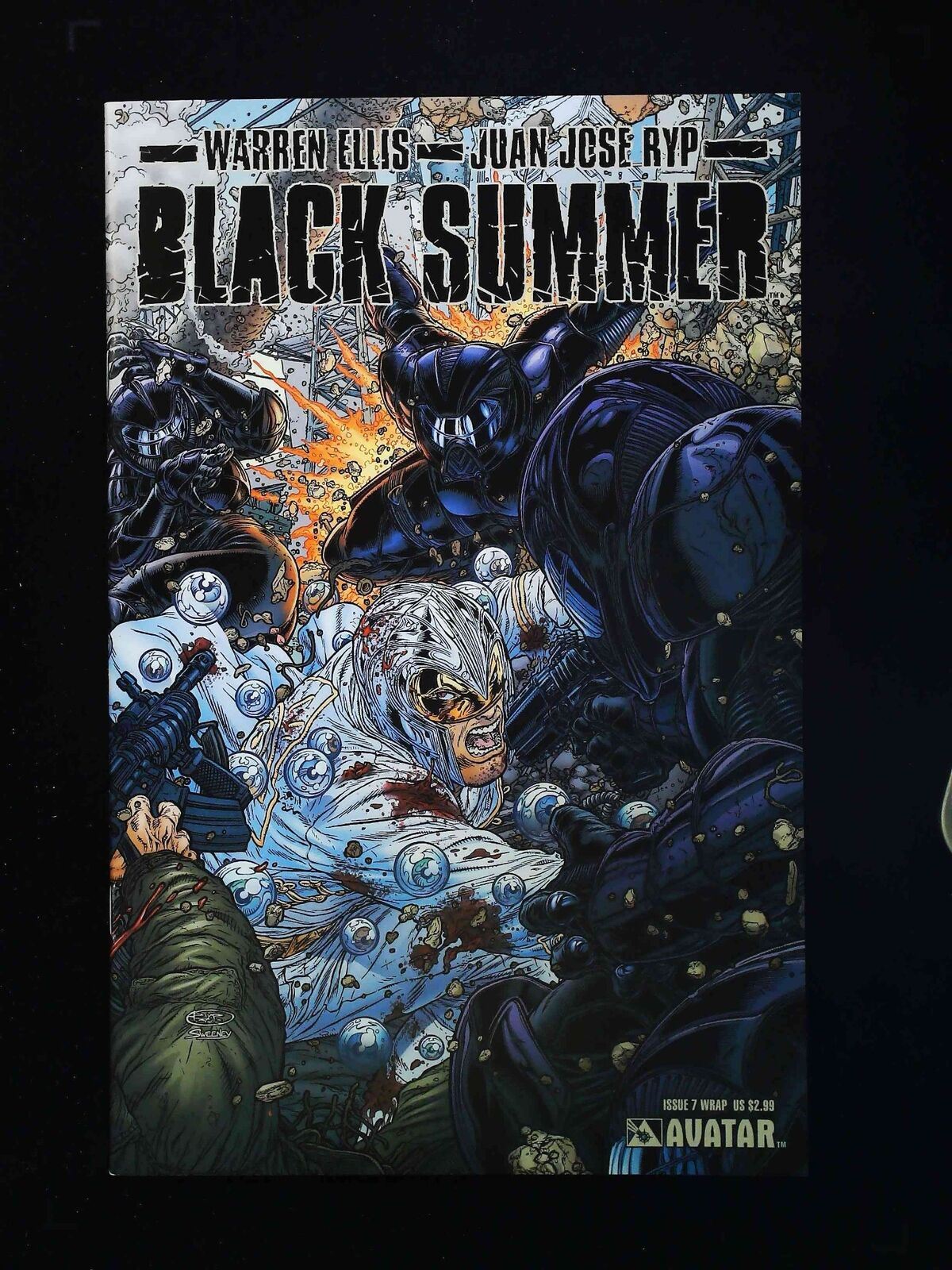 Black Summer #7C Avatar Comics 2007 Nm Wraparound Variant