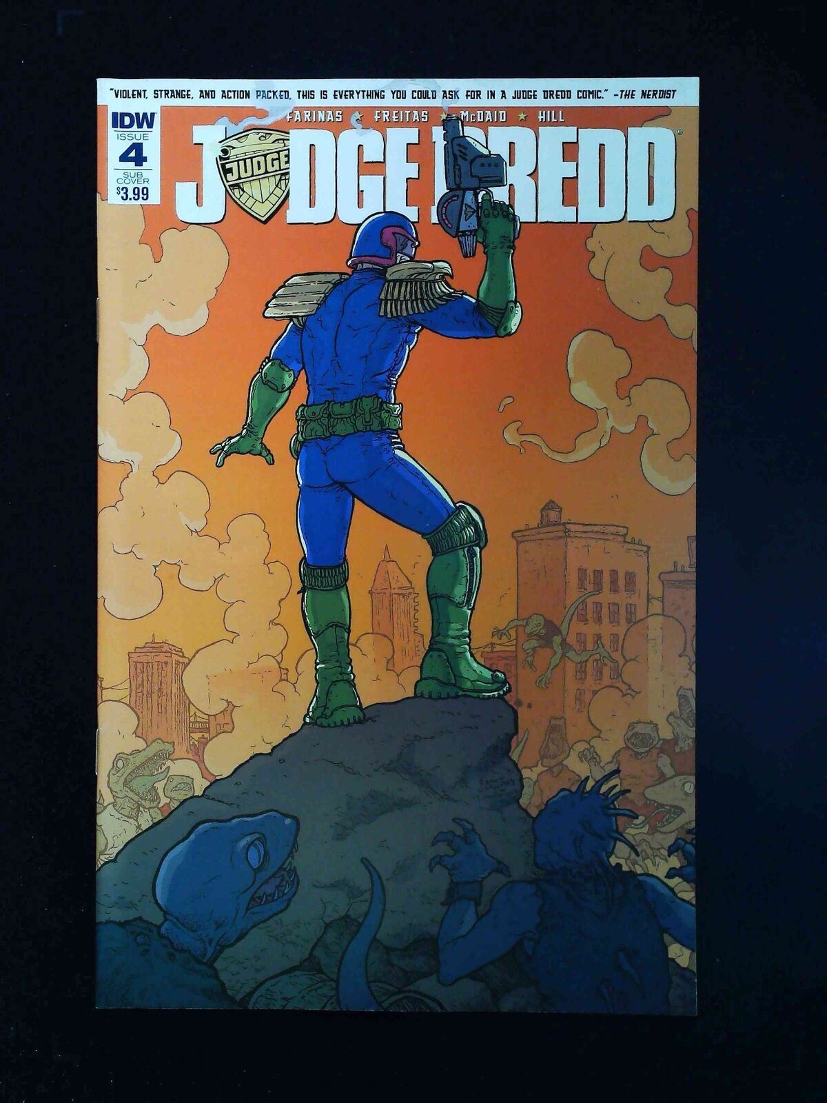 Judge Dredd #4Sub Idw Comics 2016 Nm- Villalobos Variant