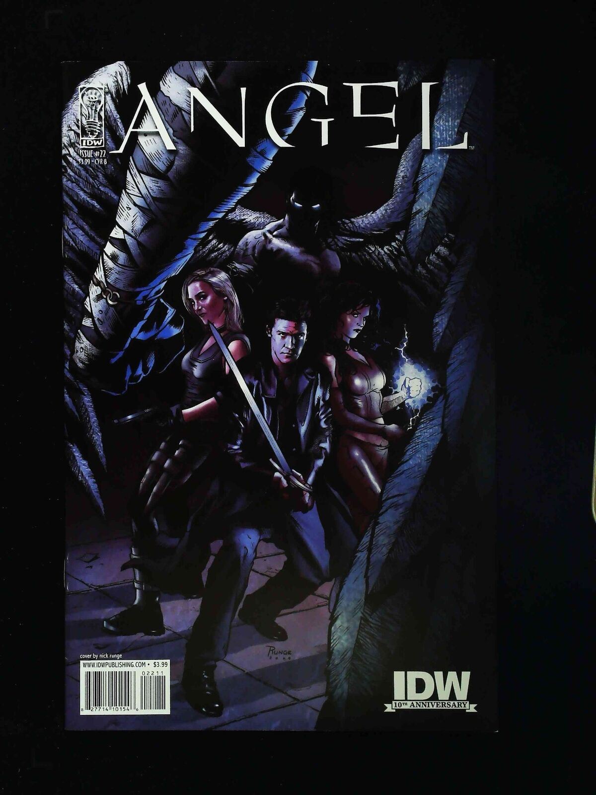 Angel #22B (3Rd Series) Idw Comics 2009 Nm- Runge Variant