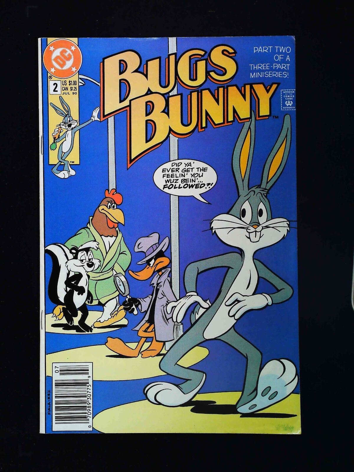 Bugs Bunny #2 Dc Comics 1990 Vf Newsstand
