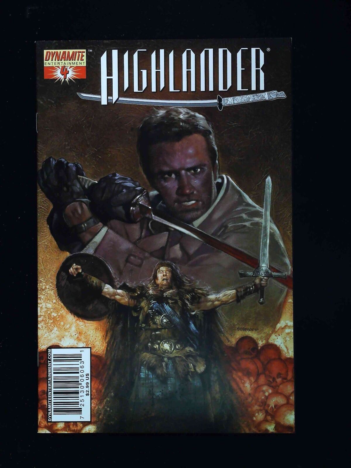 Highlander #4C Dynamite Comics 2007 Nm Dorman Variant
