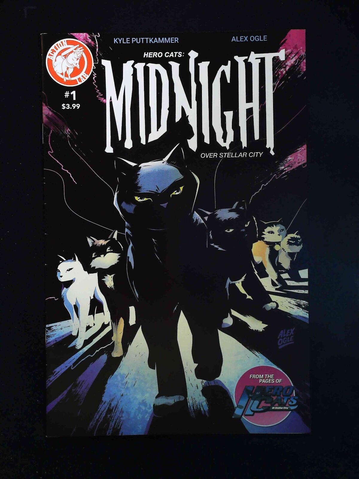 Hero Cats Midnight Over Stellar City #1 Action Lab Comics 2015 Vf+