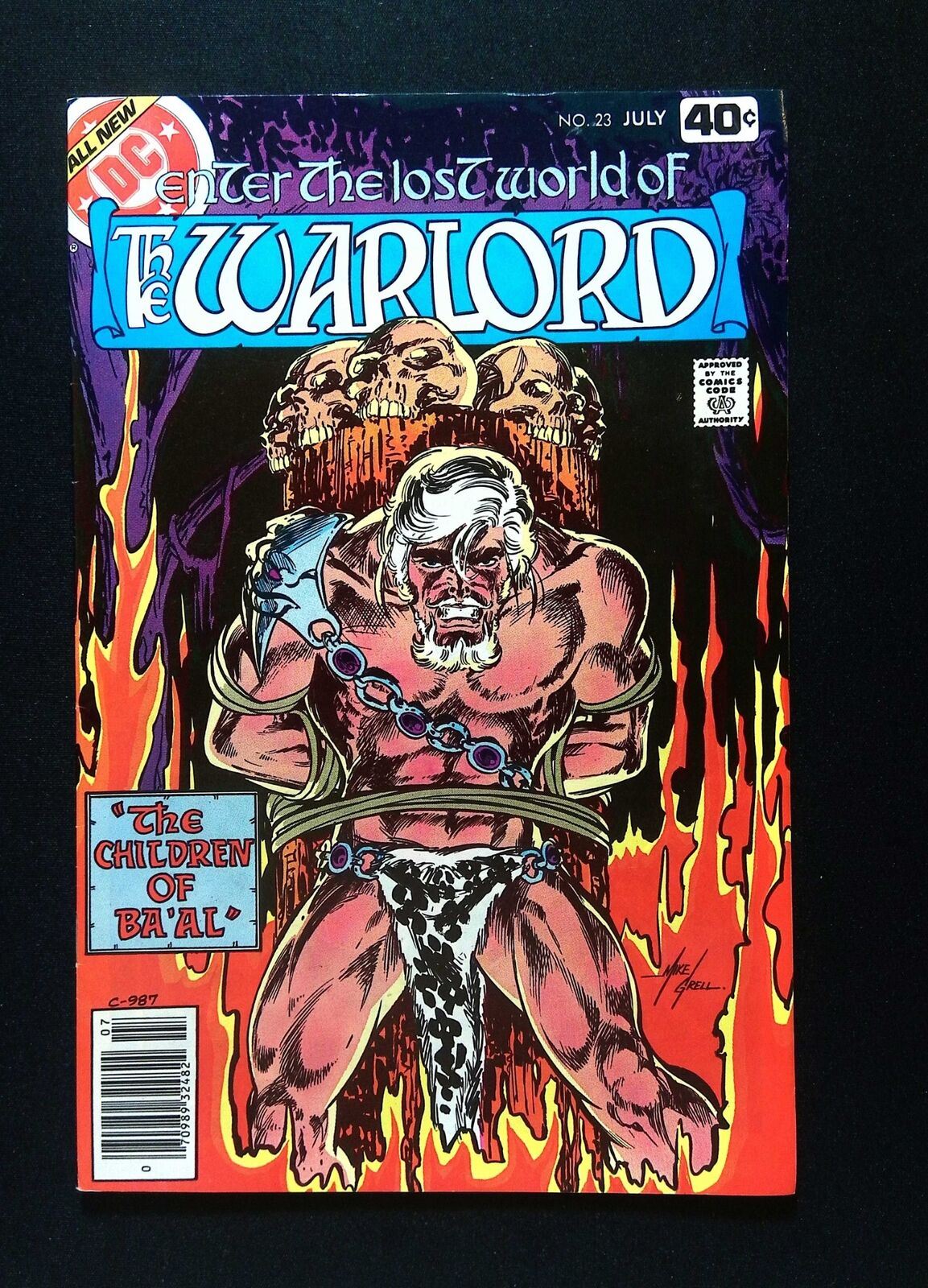 Warlord #23 Dc Comics 1979 Vf Newsstand