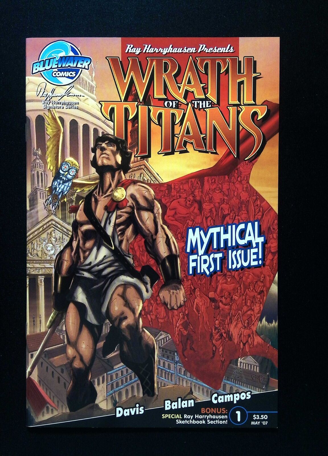 Wrath Of The Titans #1B Bluewater Comics 2007 Nm Variant Cover