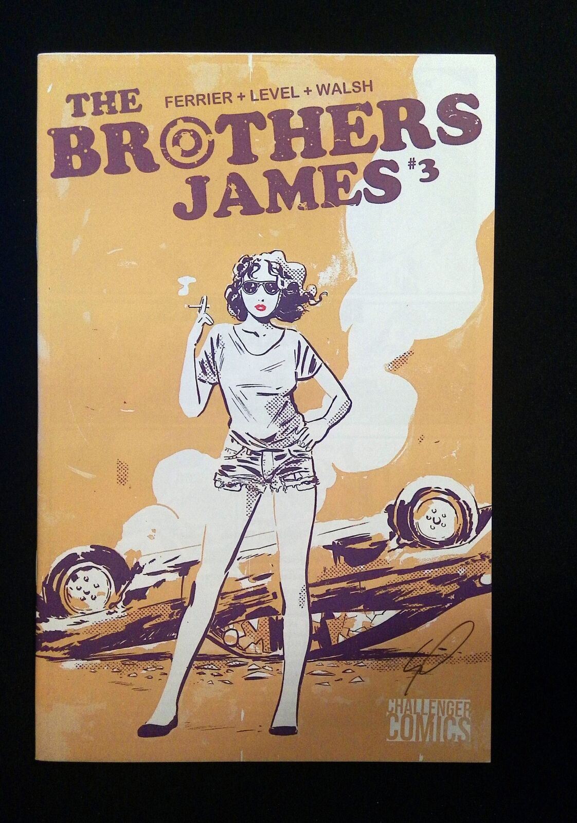 The Brothers James #3 Challenger Comics 2013 Vf+ Signed By