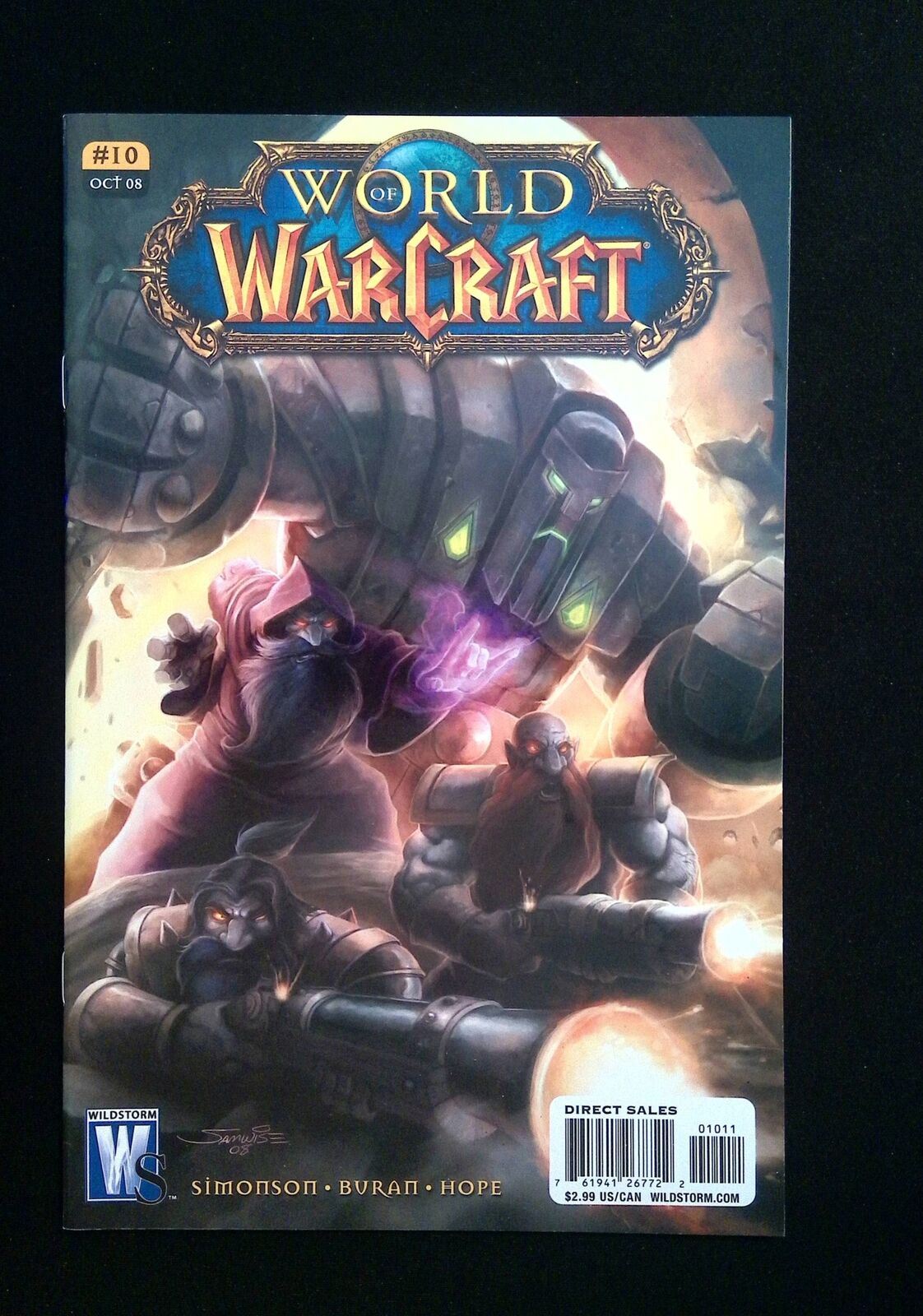 World Of Warcraft #10B Dc/Wildstorm Comics 2008 Nm+ Didier And Lullabi Variant