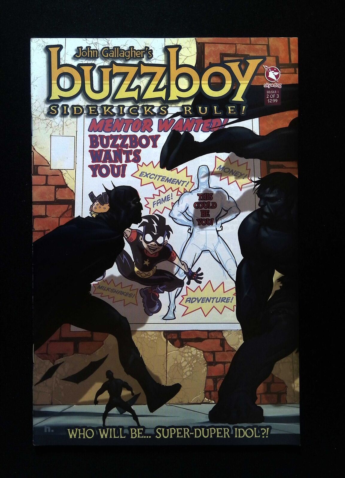 Buzzboy Sidekicks Rule #2 Sky Dog Press Comics 2007 Vf/Nm