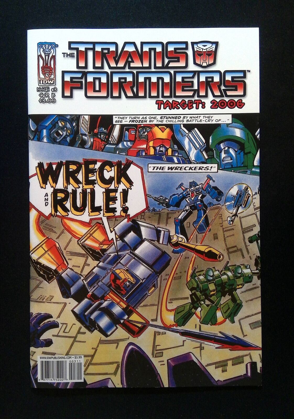 Transformers Target 2006 #3B Idw Comics 2007 Nm Variant Cover