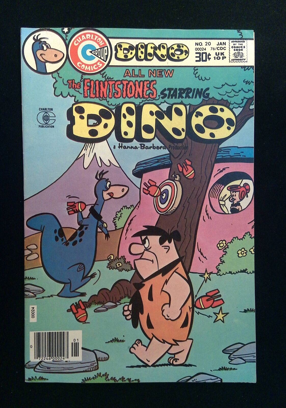 Dino #20 Charlton Comics 1977 Fn Newsstand