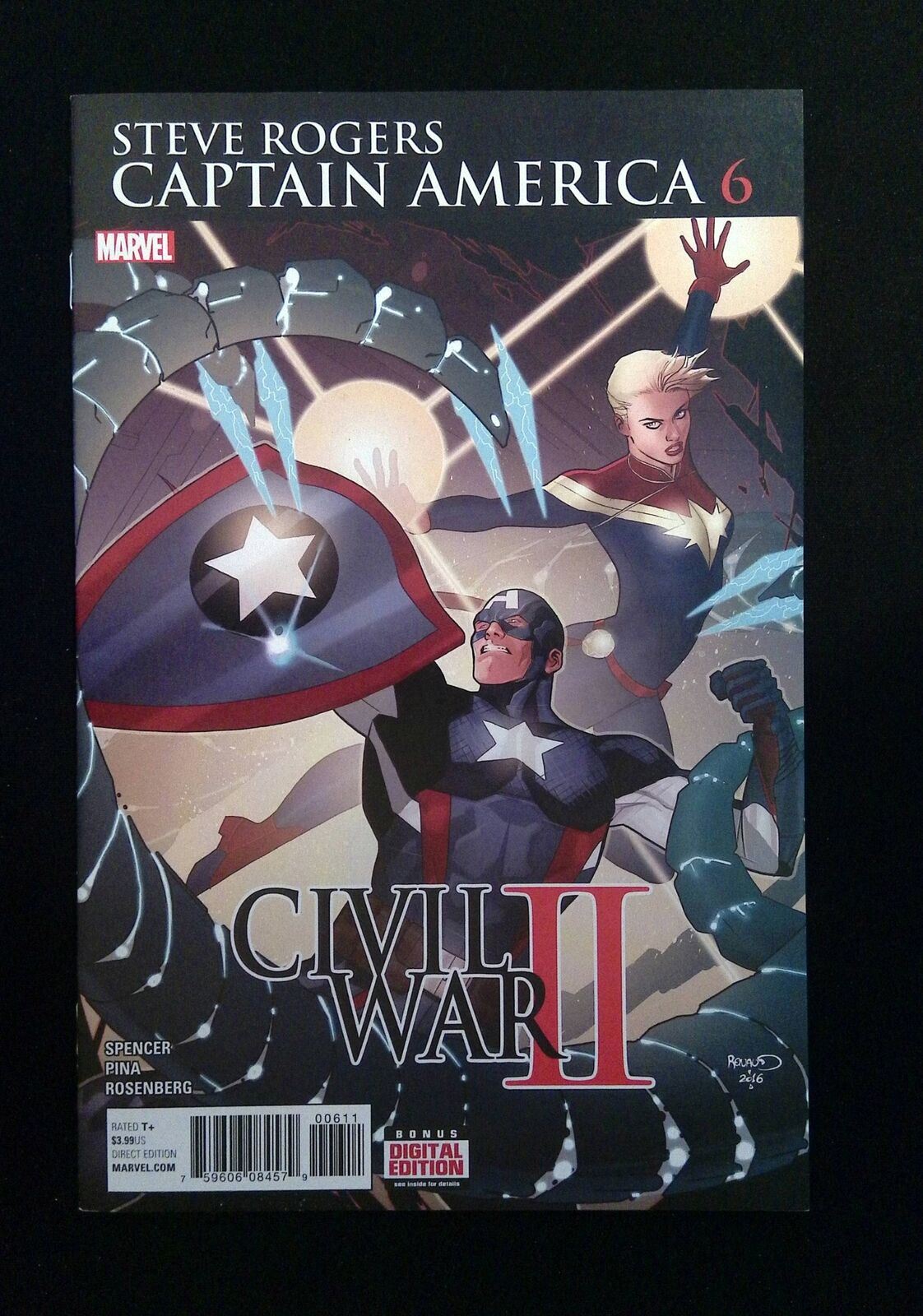Captain America Steve Rogers #6 Marvel Comics 2016 Vf+