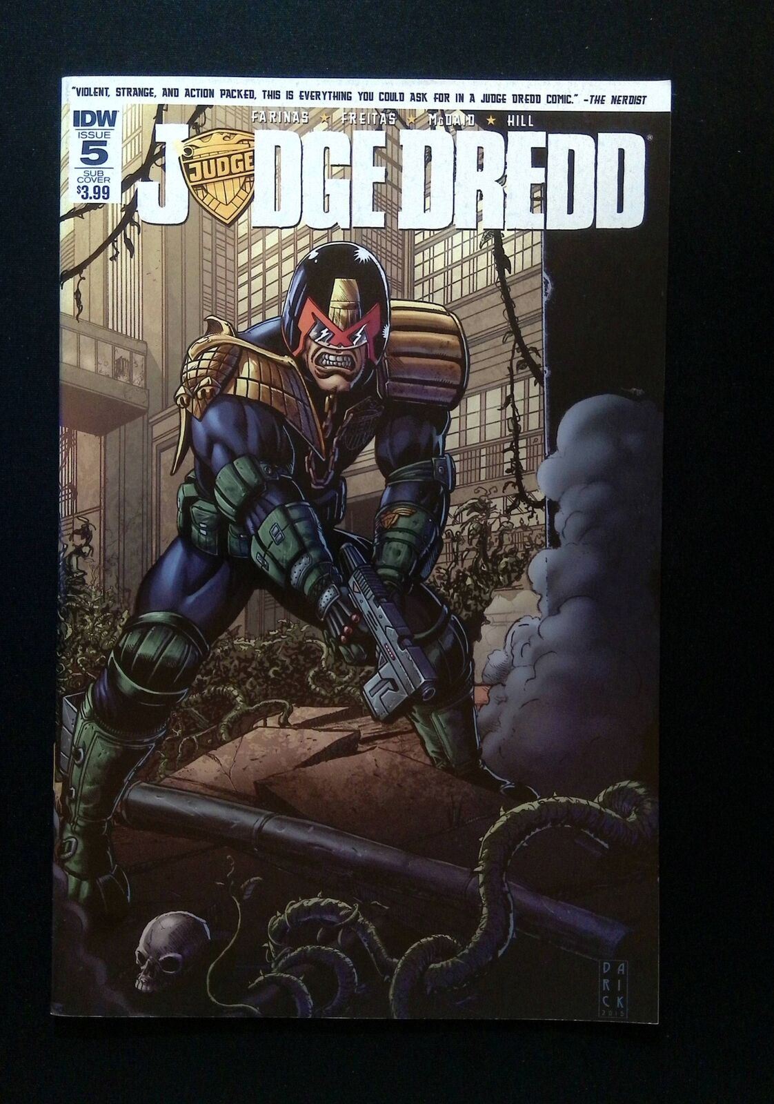 Judge Dredd #5Sub Idw Comics 2016 Nm- Robertson Variant