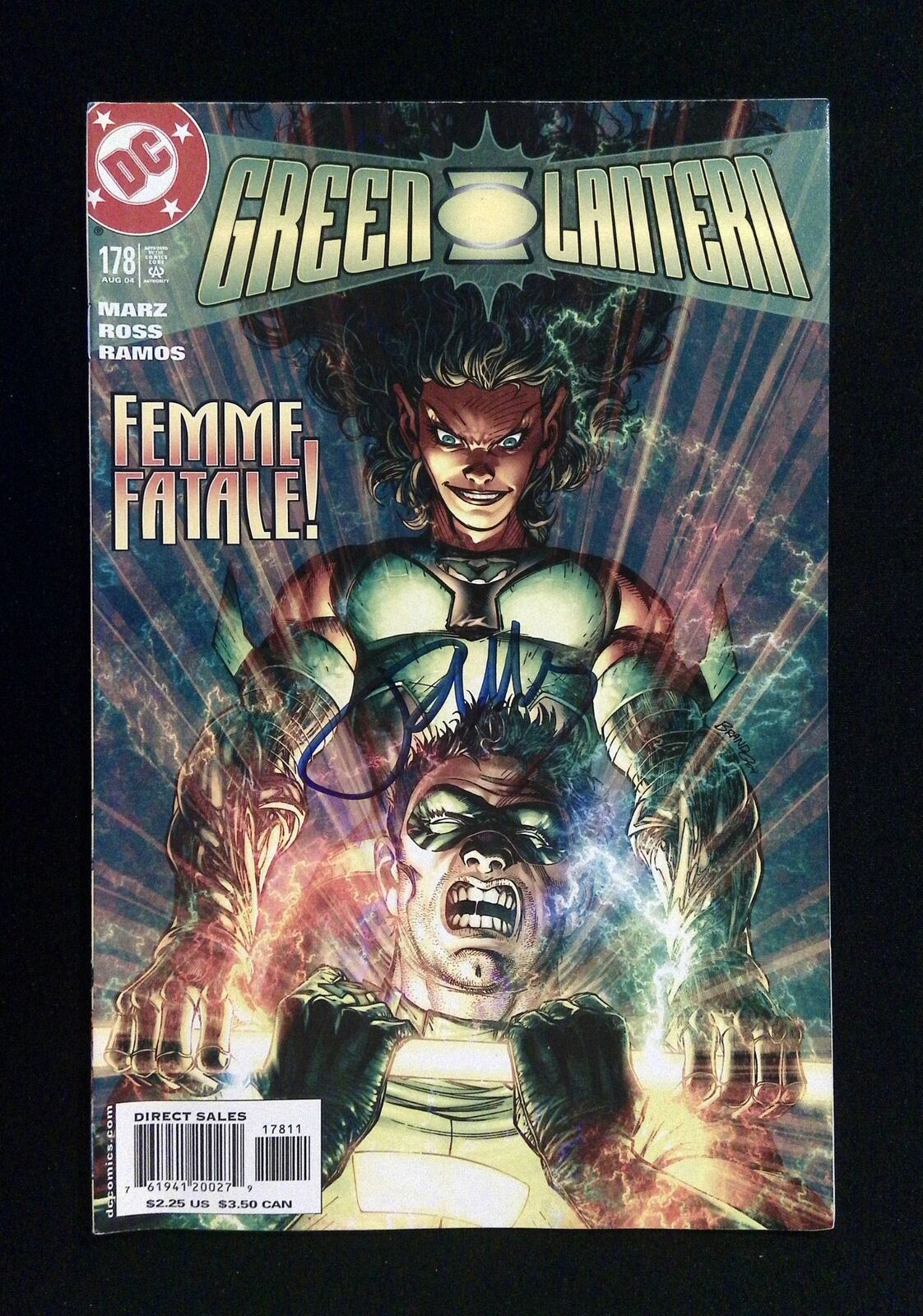 Green Lantern #178 Dc Comics 2004 Vf/Nm Signed By Ron Marz