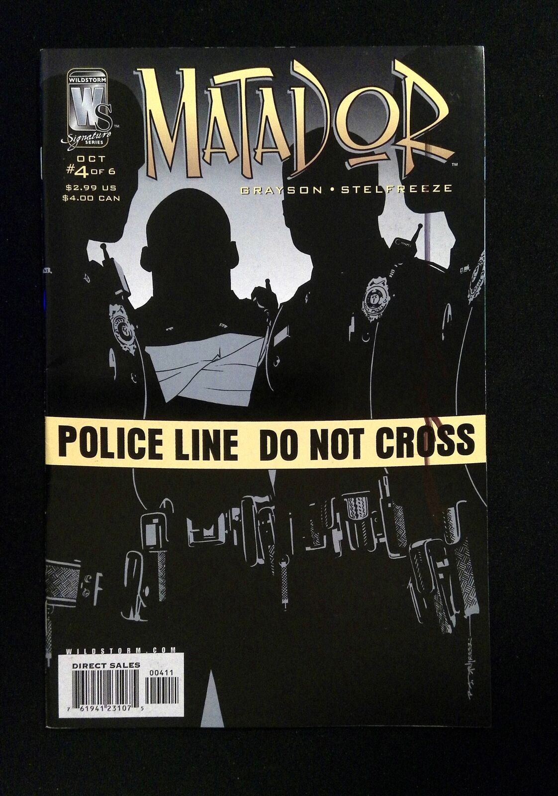 Matador #4 Dc/Wildstorm Comics 2005 Vf/Nm Signed By Stelfreeze