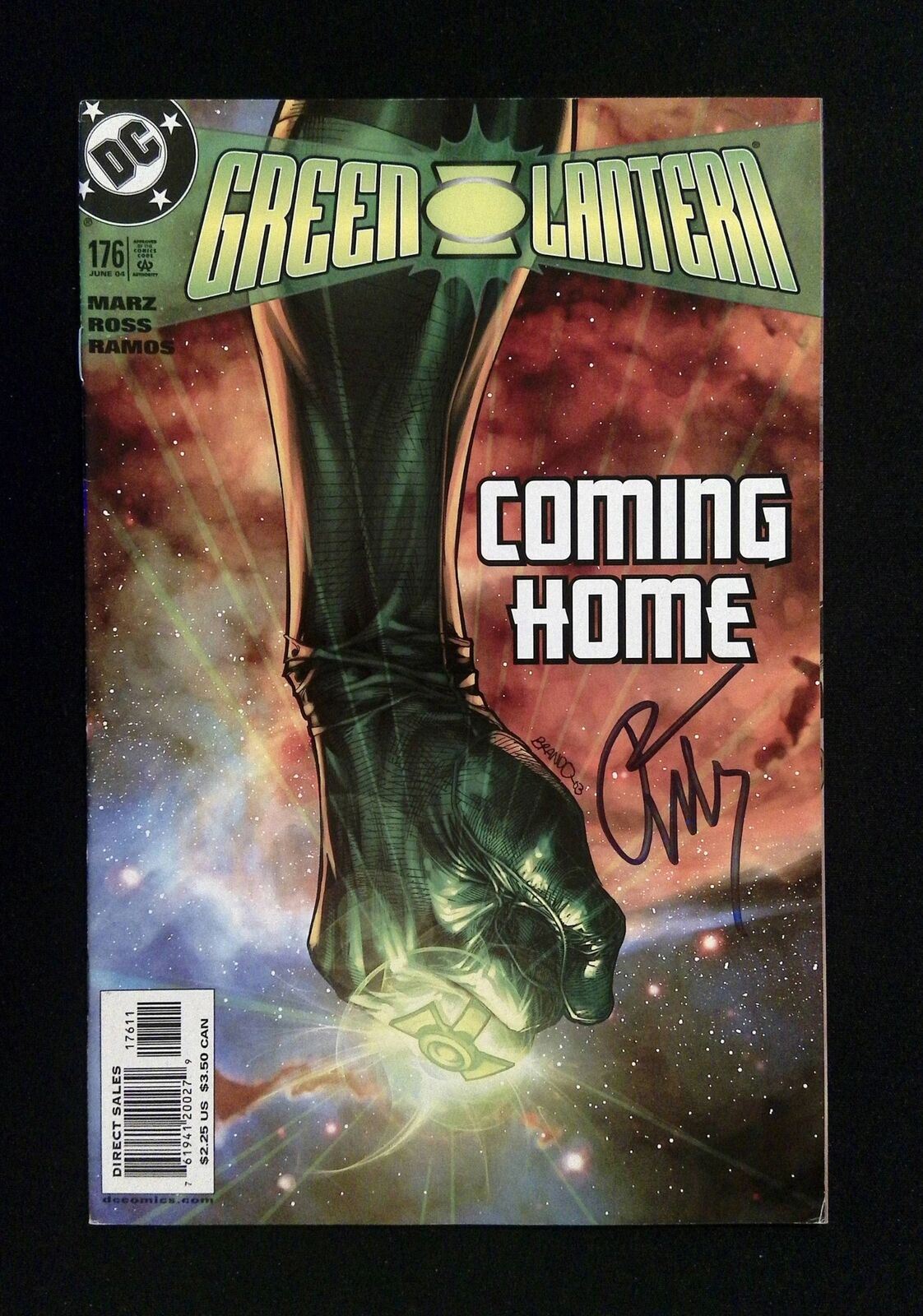 Green Lantern #176 Dc Comics 2004 Vf+ Signed By Ron Marz