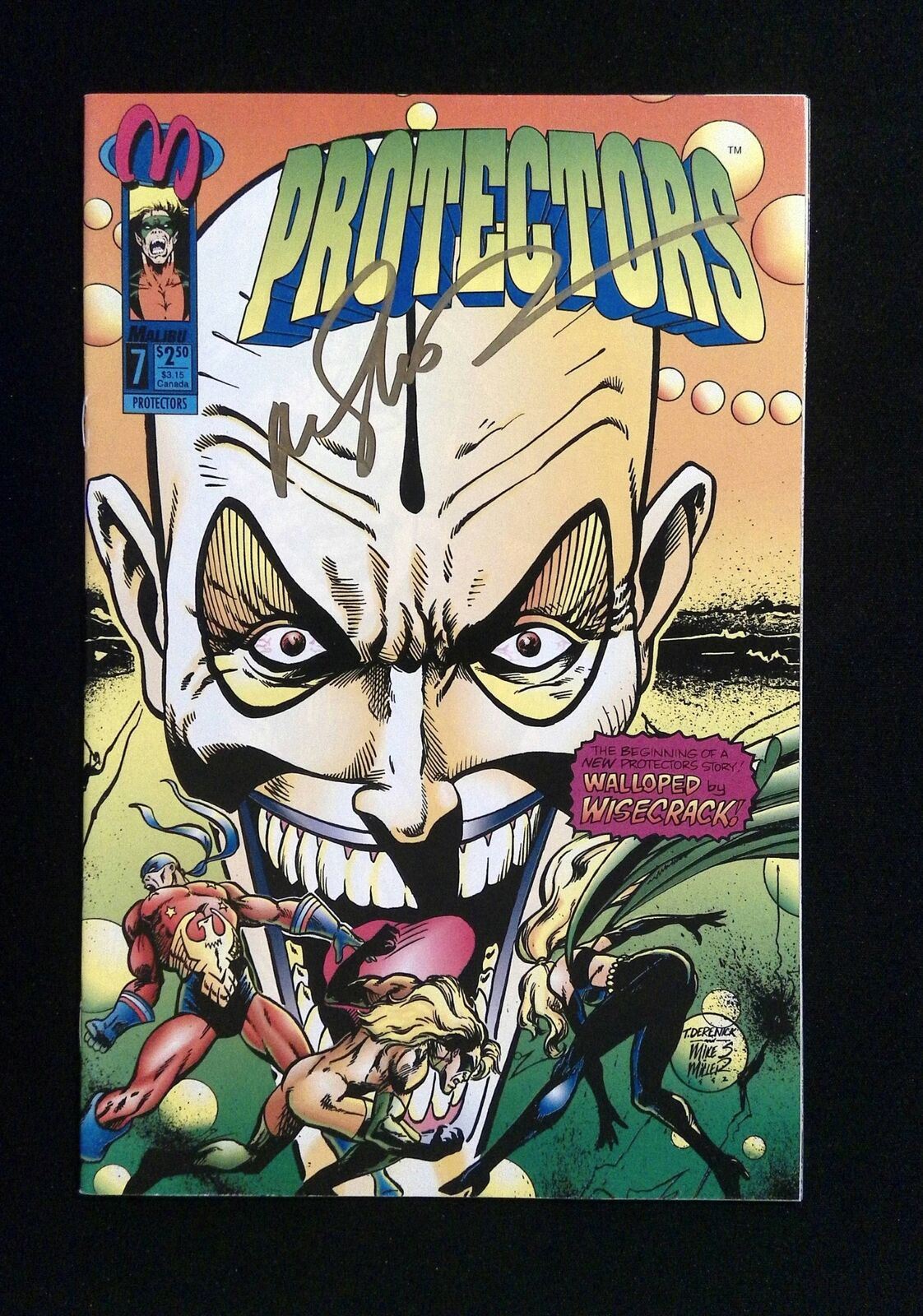 Protectors #7 Malibu Comics 1993 Vf/Nm Signed