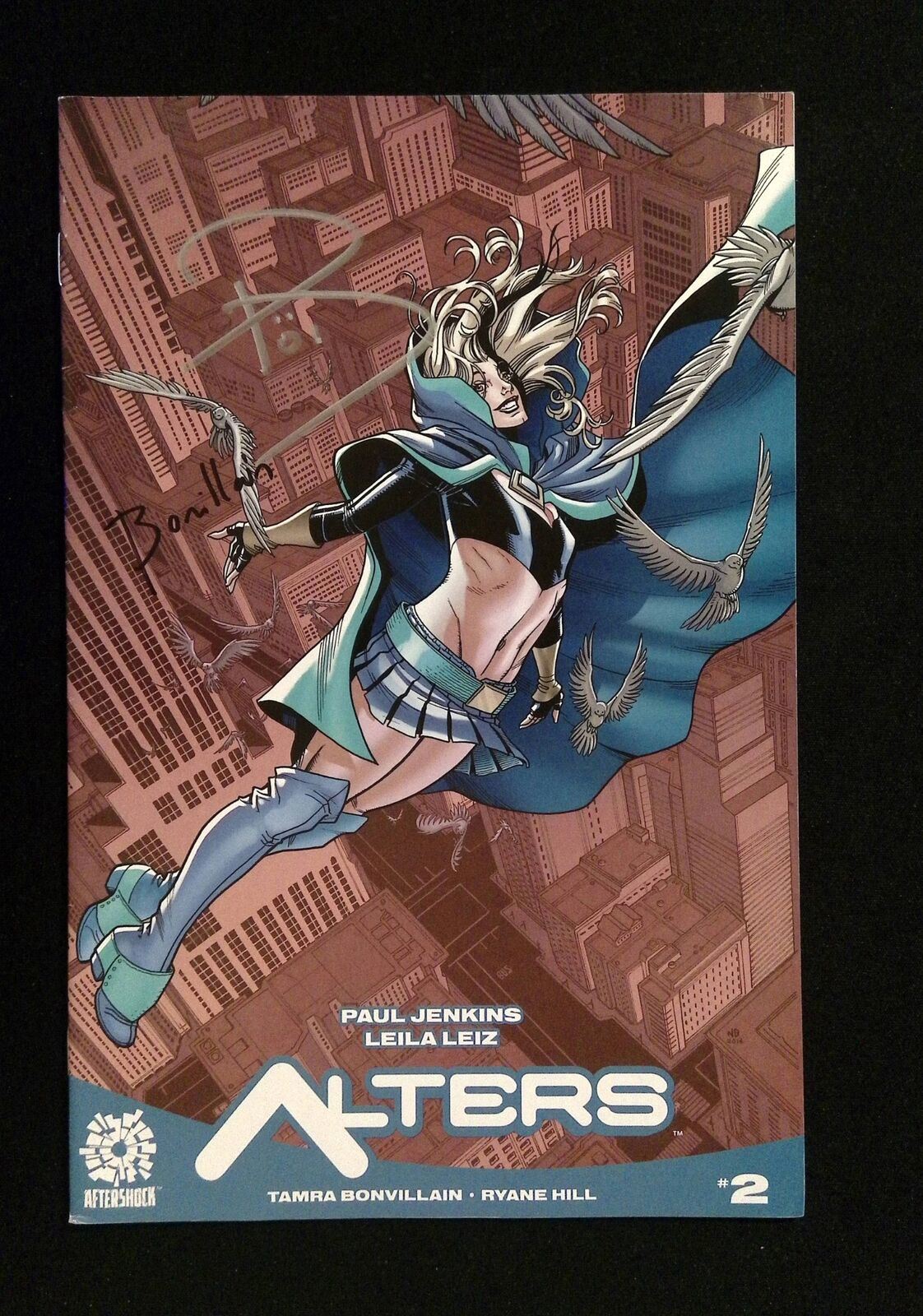 Alters #2B Aftershock Comics 2016 Vf+ Signed By Tamra Bonvillain, Paul Jenkins