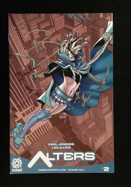 Alters #2B  Aftershock Comics 2016 Vf+  Signed By Tamra Bonvillain, Paul Jenkins