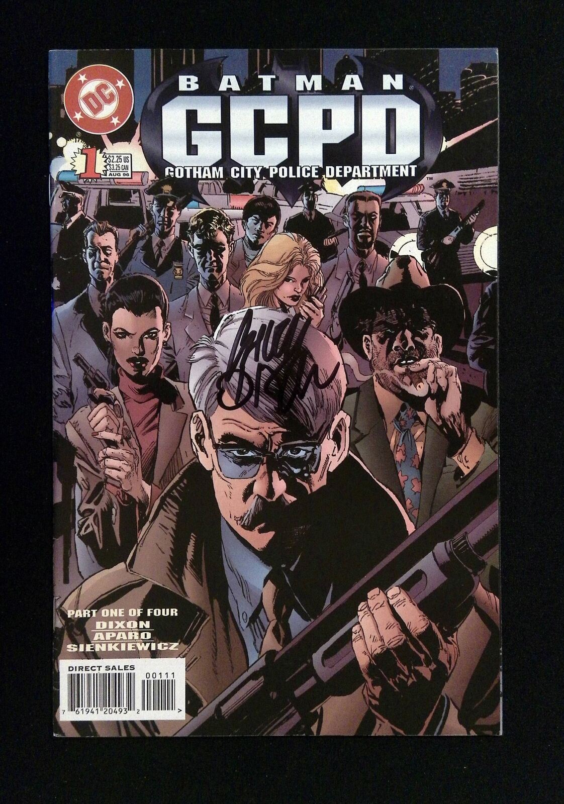 Batman Gcpd #1 Dc Comics 1996 Vf+ Signed By Chuck Dixon