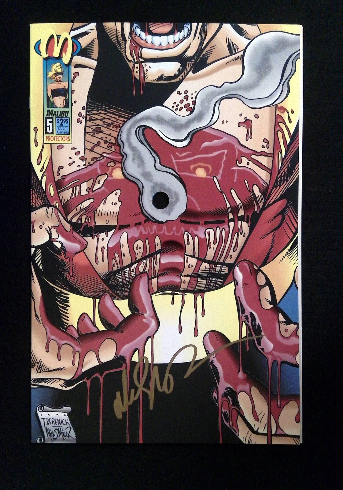 Protectors #5 Malibu Comics 1993 Nm- Signed