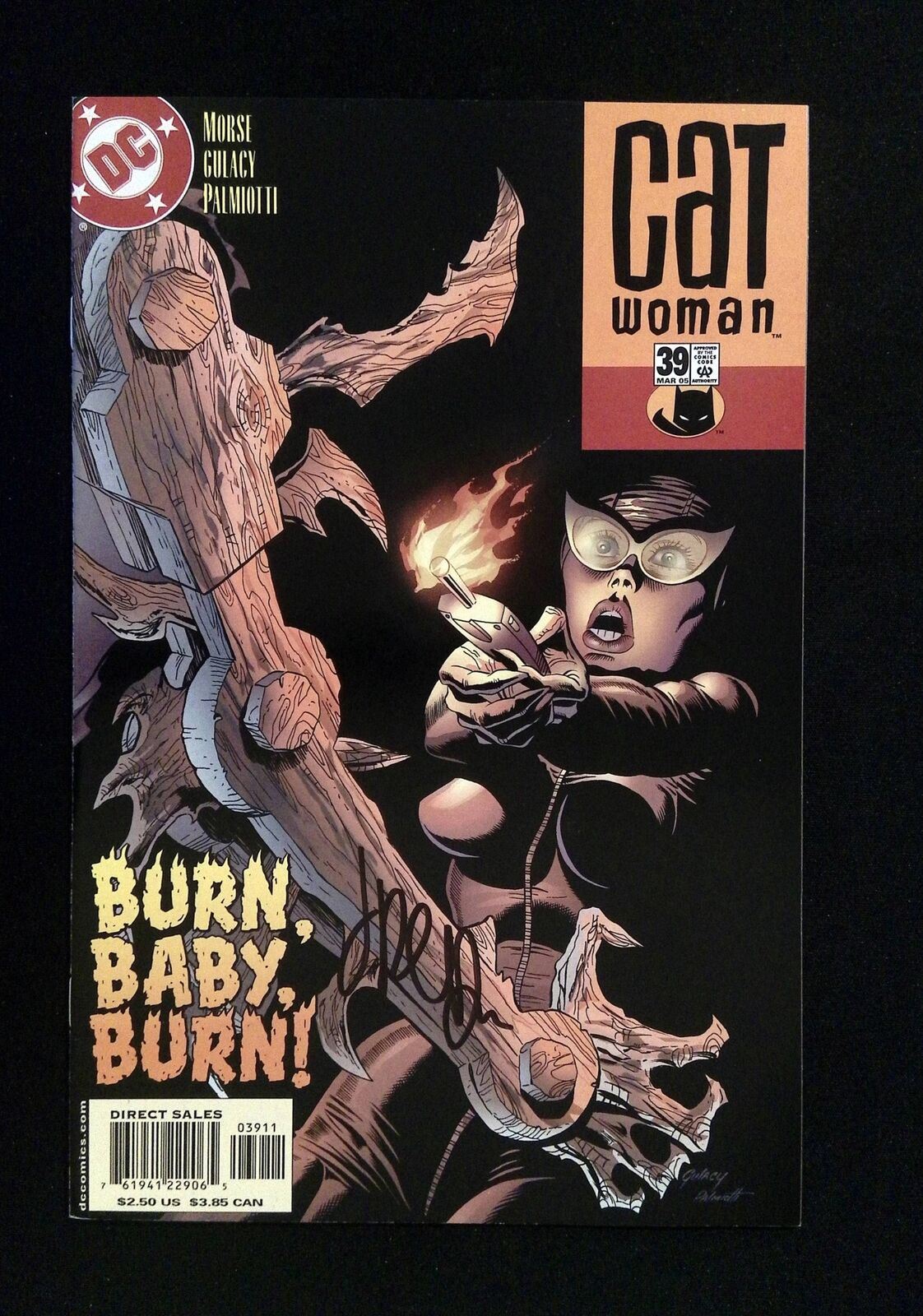Catwoman #39 (3Rd Series) Dc Comics 2005 Nm- Signed By Jimmy Palmiotti