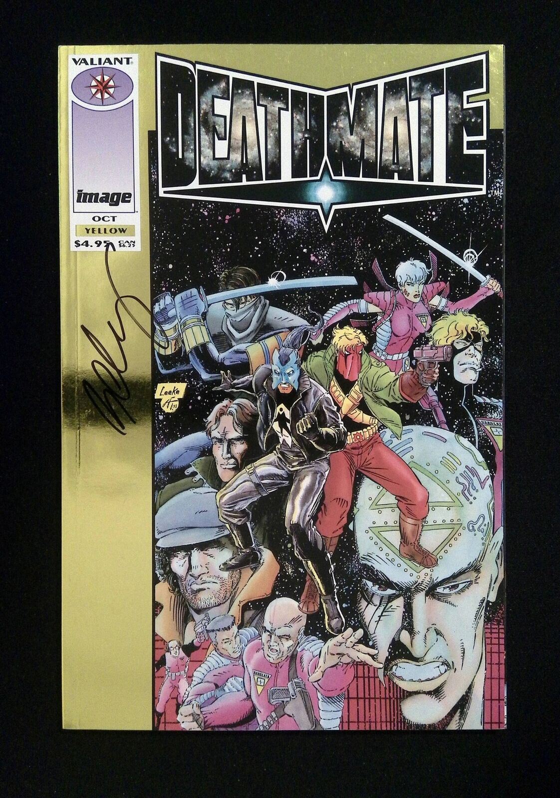 Deathmate Yellow #1 Valiant Comics 1993 Nm Signed By Bob Layton