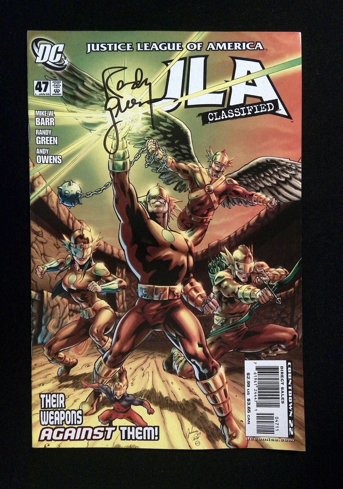 Jla Classified #47 Dc Comics 2008 Nm Signed By Randy Green