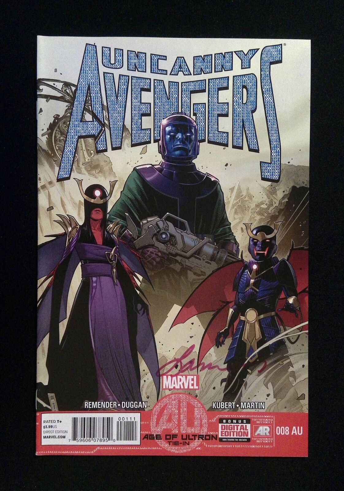 Uncanny Avengers #8Au Marvel Comics 2013 Vf/Nm Signed