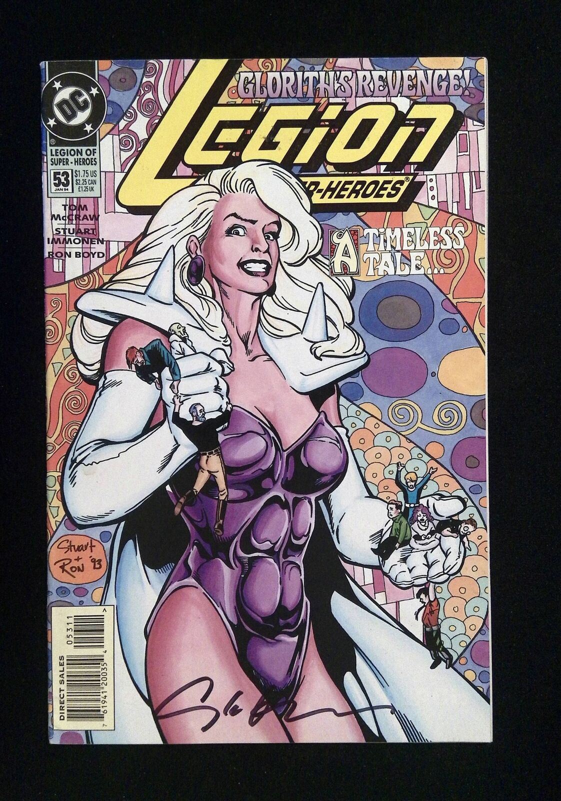 Legion Of Super-Heroes #53 (4Th Series) Dc 1994 Vf+ Signed By Stuart Immonen