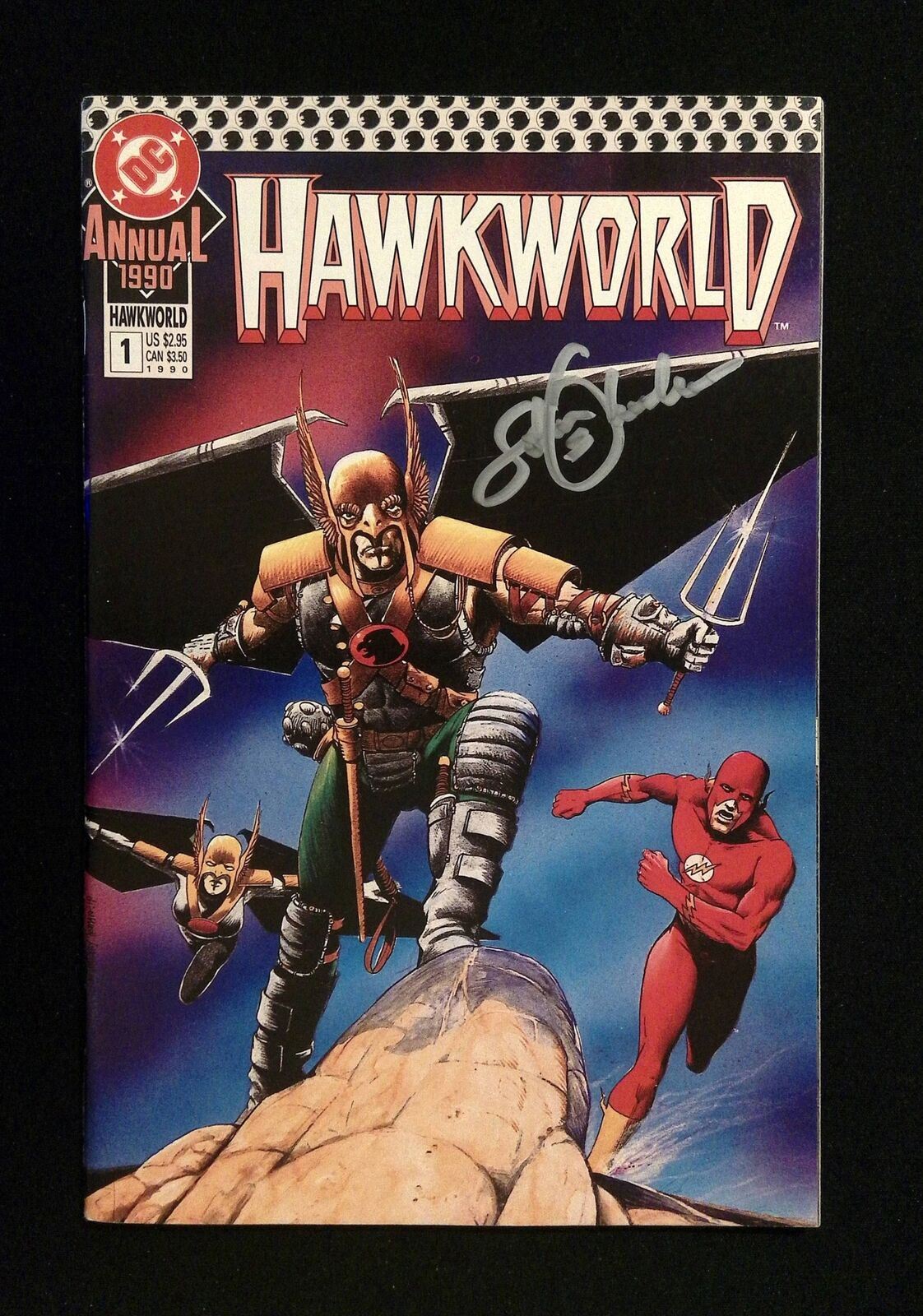 Hawkworld Annual #1 Dc Comics 1990 Vf/Nm Signed By John Ostrander
