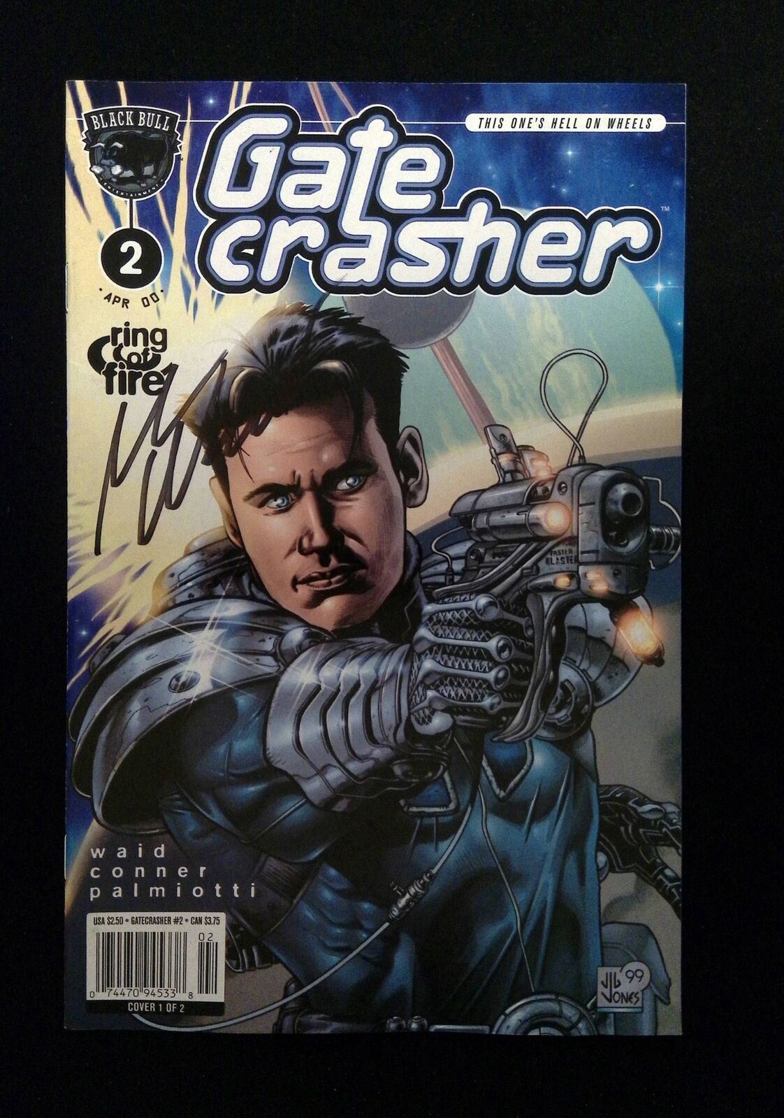 Gatecrasher Ring Of Fire #2 Black Bull Comics 2000 Vf/Nm Signed By Mark Waid