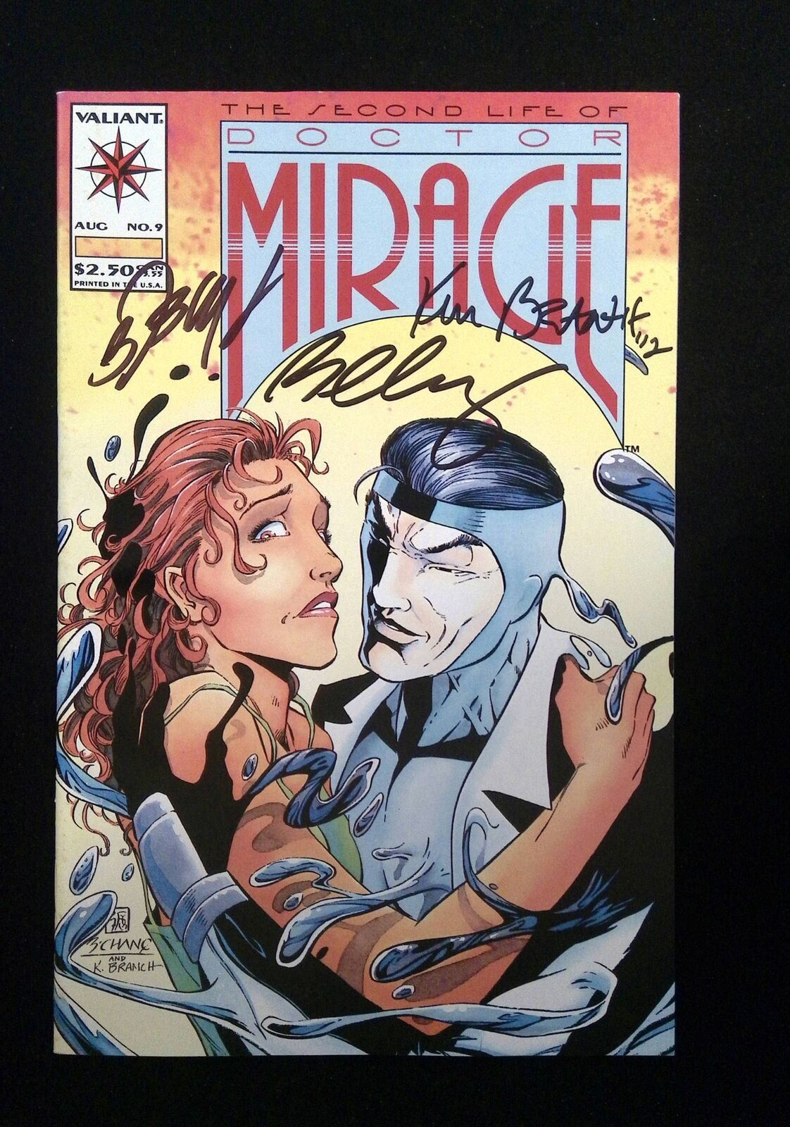 Second Life Of Doctor Mirage #9 Valiant 1994 Vf+ Signed By Branch,Chang,Layton