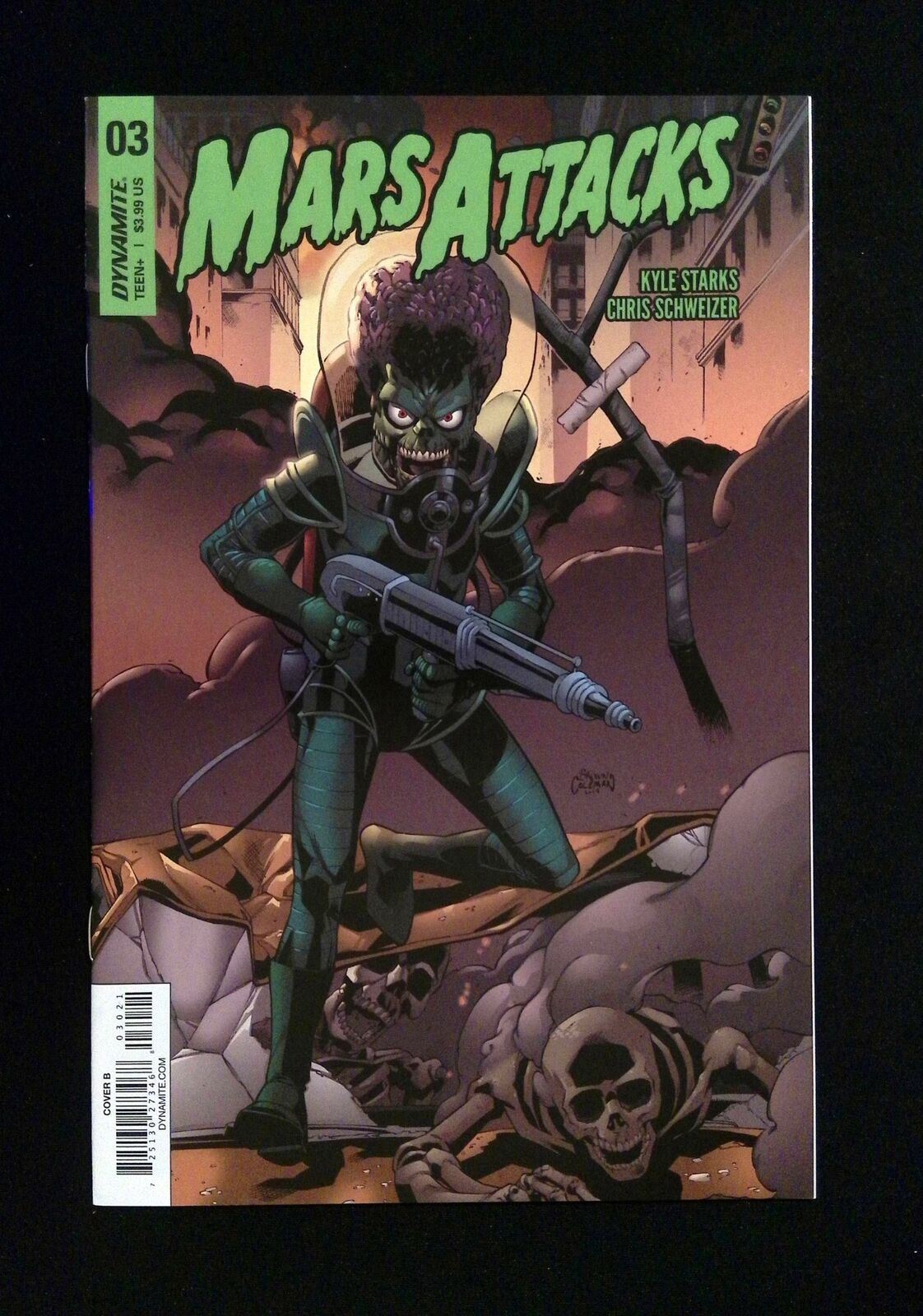 Mars Attacks #3B Dynamite Comics 2018 Nm- Coleman Variant