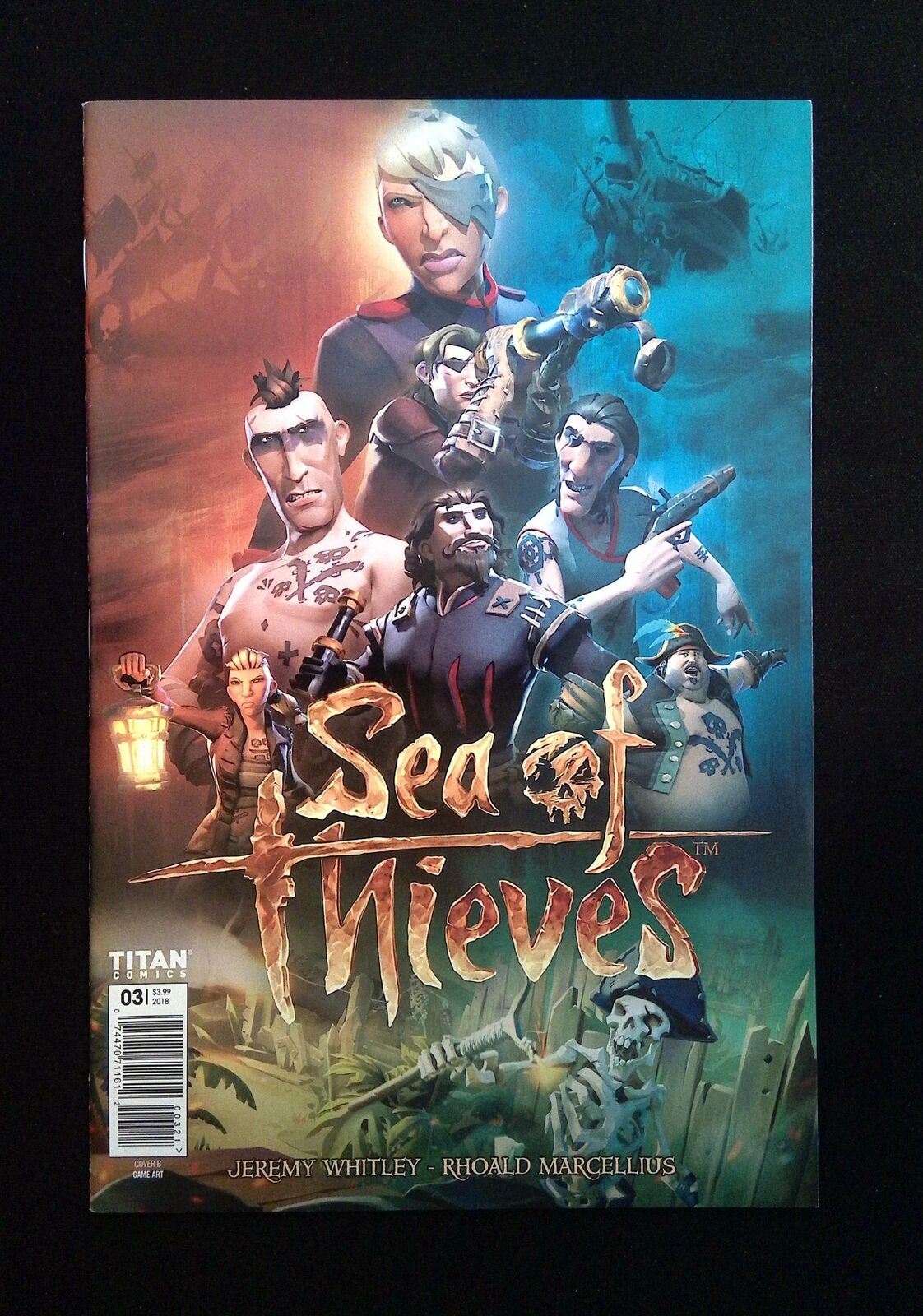 Sea Of Thieves #3B Titan Comics 2018 Nm- Variant Cover