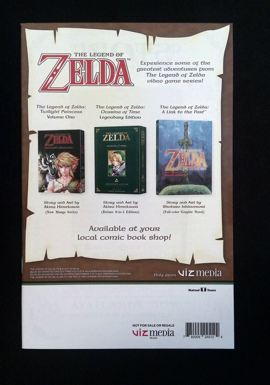 The Legend Of Zelda Twilightn Princess #1 Viz Media Comics 2017 Nm