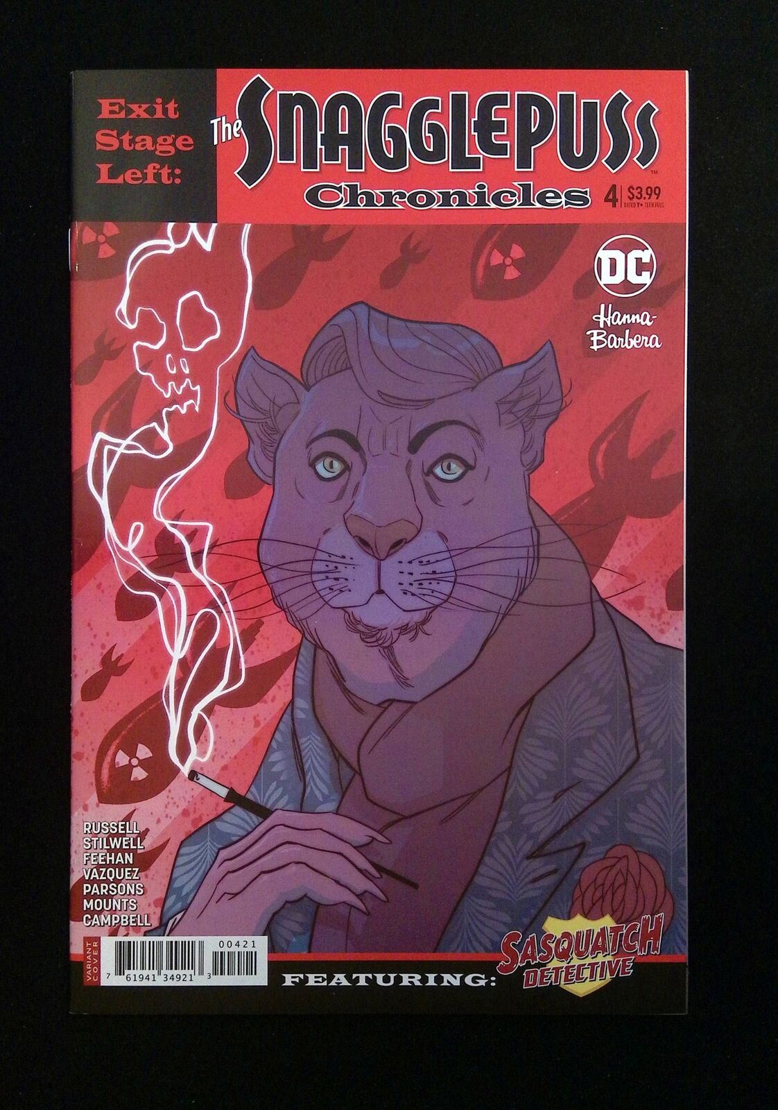 Exit Stage Left Snagglepuss Chronicles #4B Dc Comics 2018 Nm- Sauvage Variant