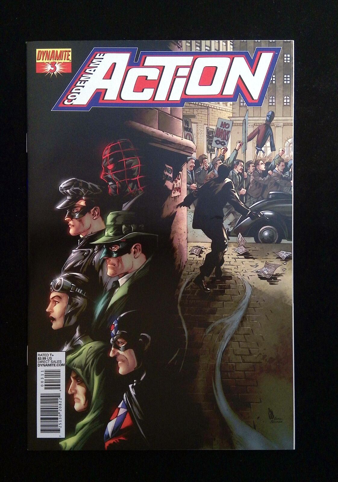 Codename Action #3B Dynamite Comics 2013 Vf/Nm Lee Variant