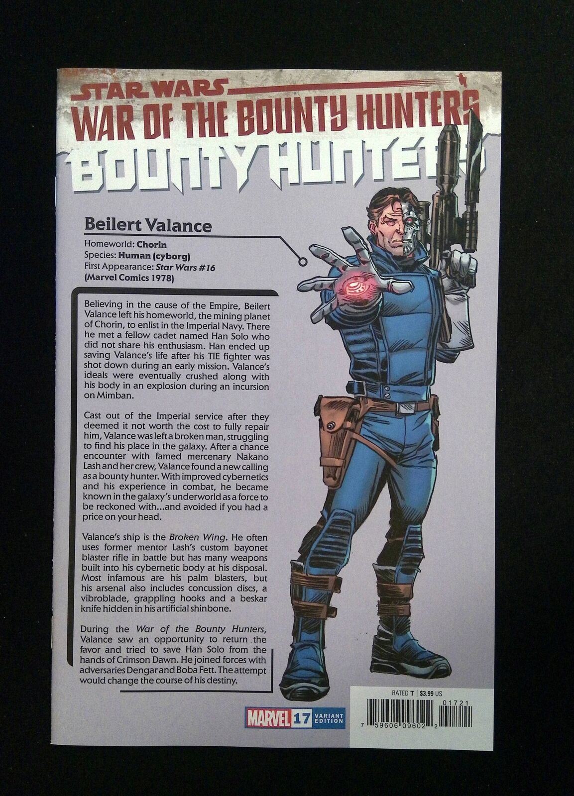 STAR WARS BOUNTY HUNTERS #17B MARVEL COMICS 2021 NM FRENZ VARIANT